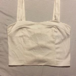 white crop top